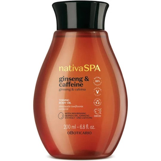 Aceite Hidratante de Quinoa Nativa SPA Con Ginseng y Cafeína 200ml - Vegan Cruelty Free